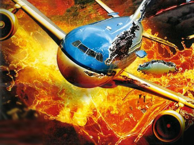 Airplane vs Volcano